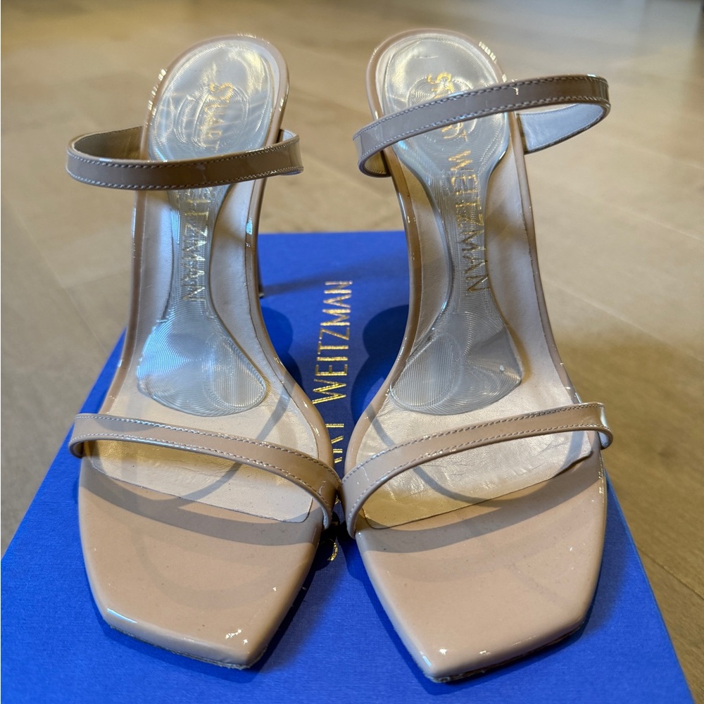 Stuart Weitzman Women's Nude Aleena 100 sz 9.5